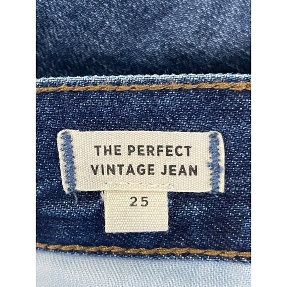 Madewell The Perfect Vintage Jean: Metallic Tuxedo Stripe Edition Blue Womens Si - Picture 11 of 12